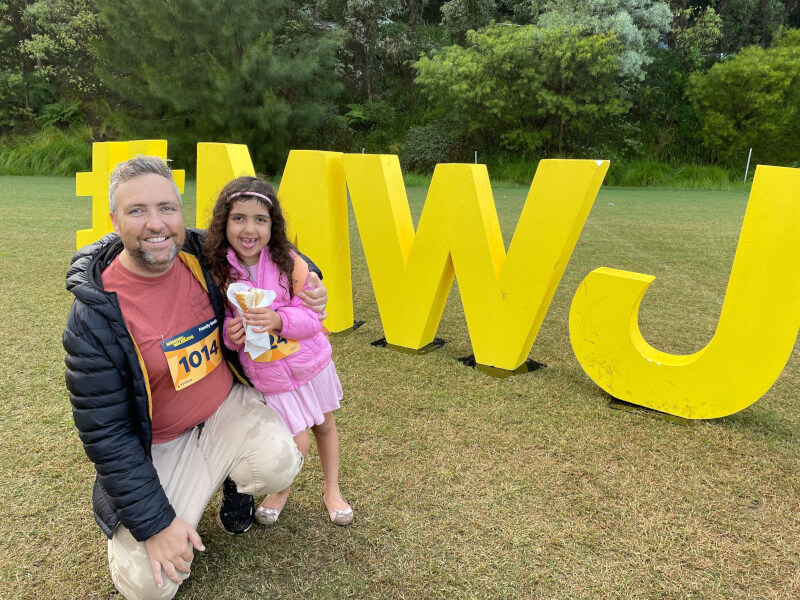 Co-founder and CEO John with daughter Izzy